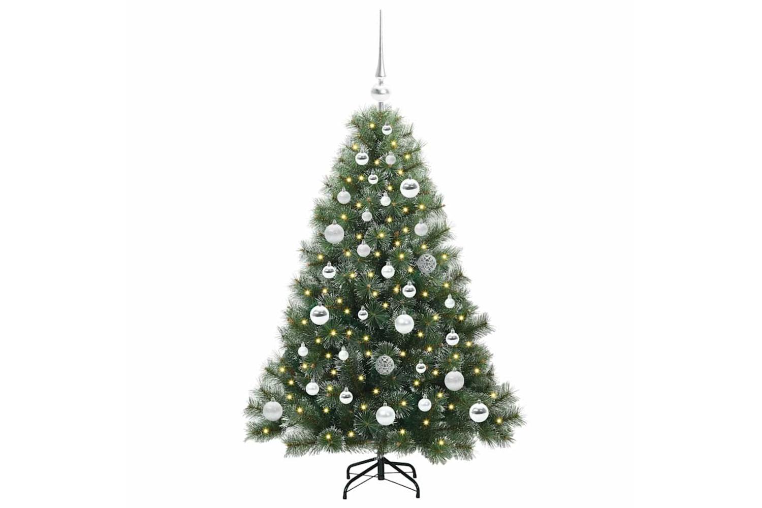Vidaxl Artificial Christmas Tree With 150 Leds Green 120 Cm Pe And Pvc-3