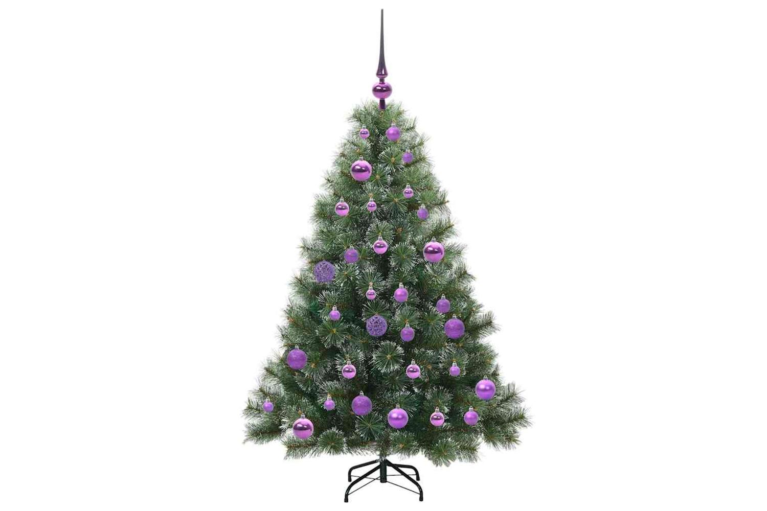 Vidaxl Artificial Christmas Tree With 150 Leds Green 120 Cm Pe And Pvc-4