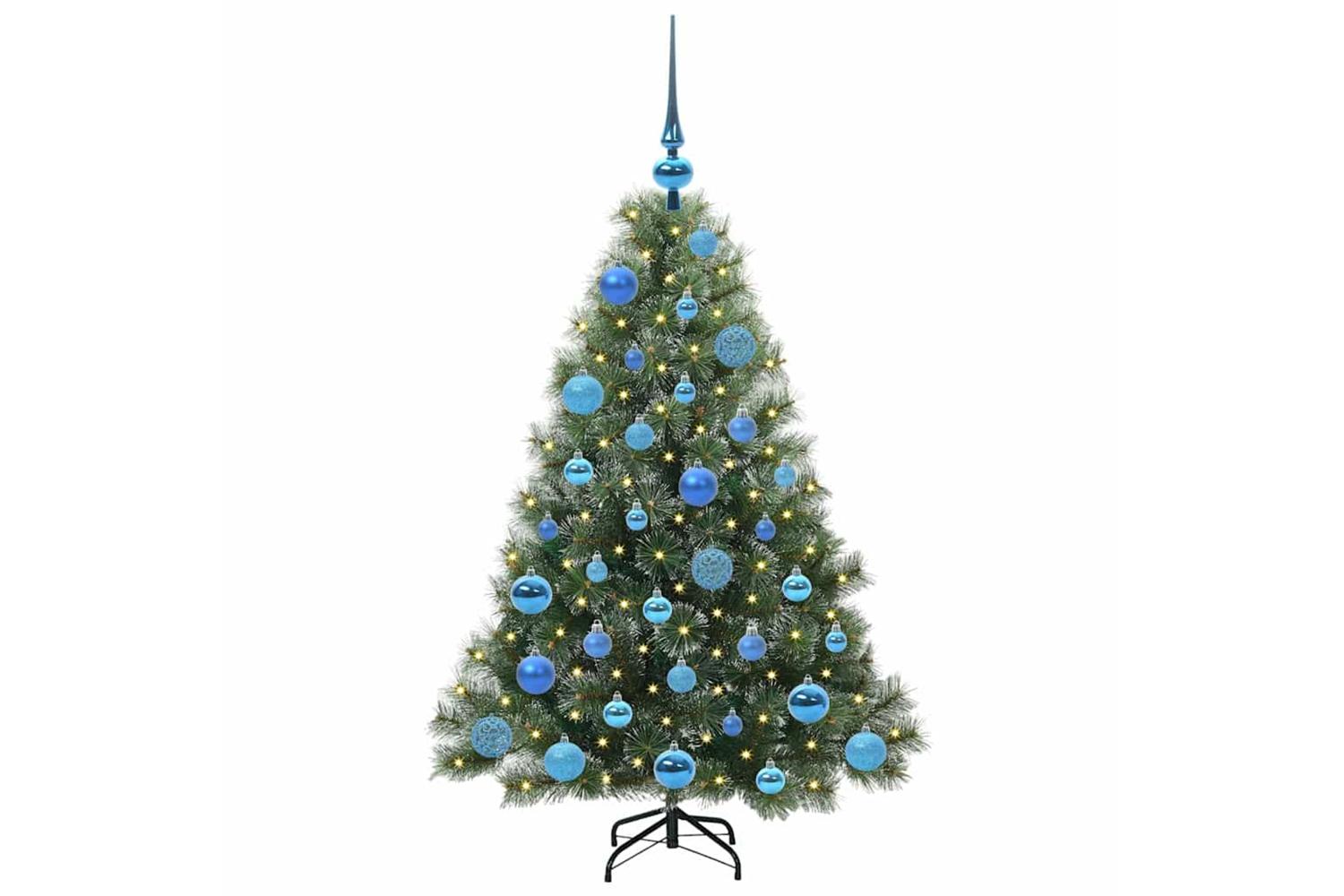 Vidaxl Artificial Christmas Tree With 150 Leds Green 120 Cm Pe And Pvc-3