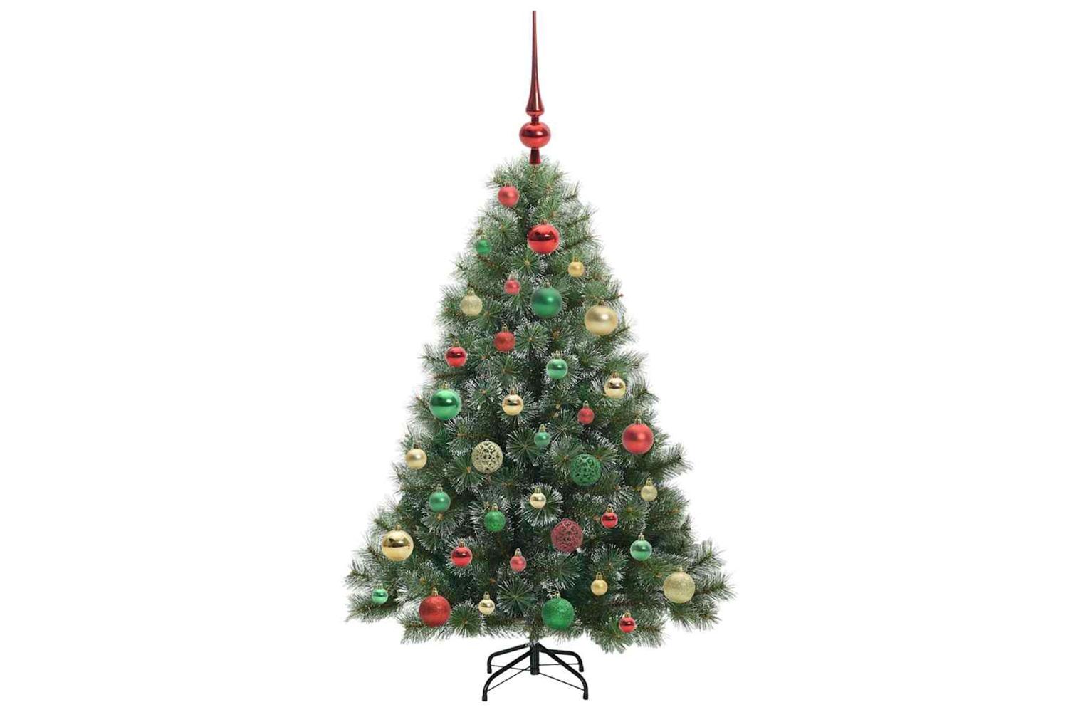 Vidaxl Artificial Christmas Tree With 150 Leds Green 120 Cm Pe And Pvc-6