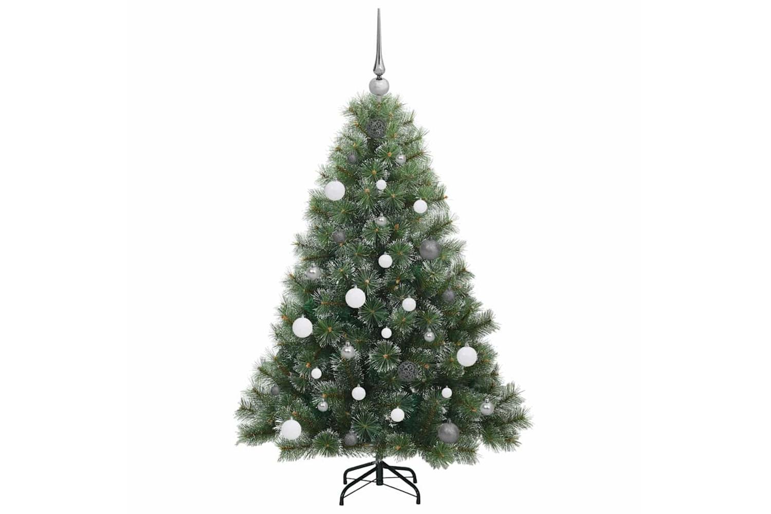 Vidaxl Artificial Christmas Tree With 150 Leds Green 150 Cm Pe And Pvc-5