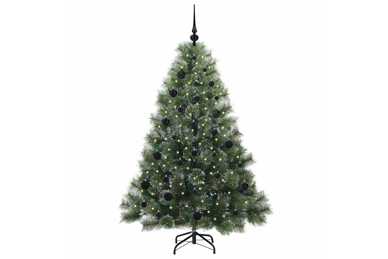 Vidaxl Artificial Christmas Tree With 150 Leds Green 150 Cm Pe And Pvc-3