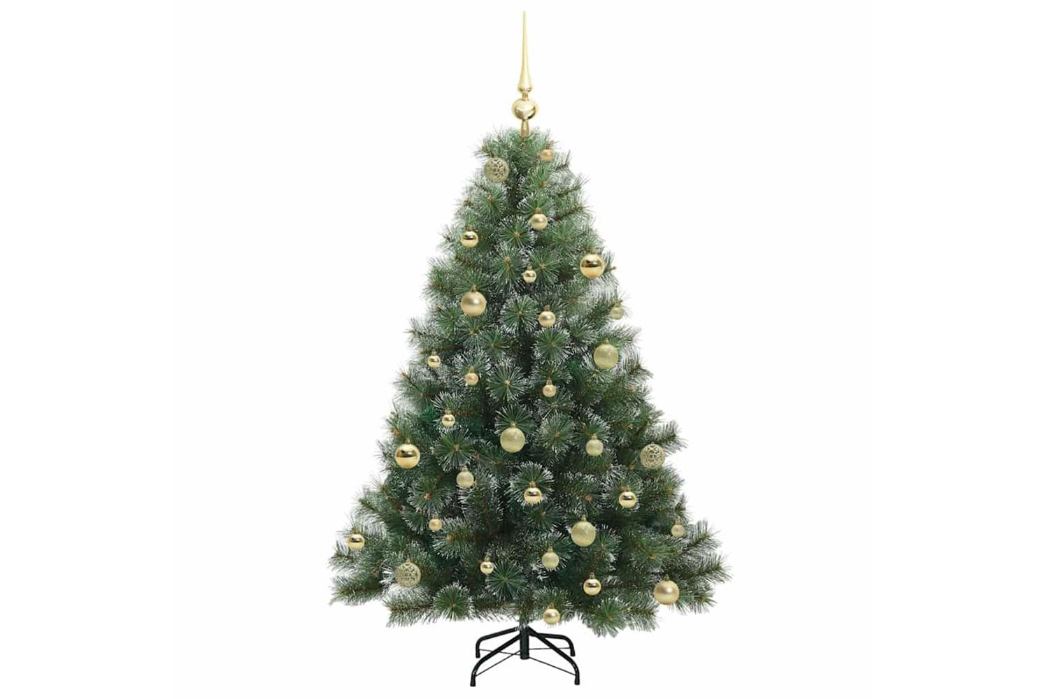 Vidaxl Artificial Christmas Tree With 150 Leds Green 150 Cm Pe And Pvc-4