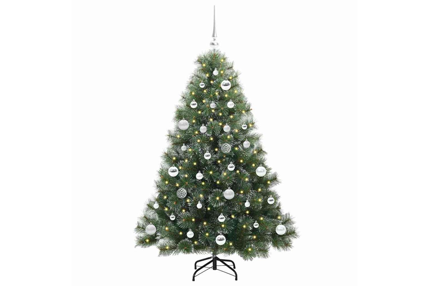 Vidaxl Artificial Christmas Tree With 150 Leds Green 150 Cm Pe And Pvc-3