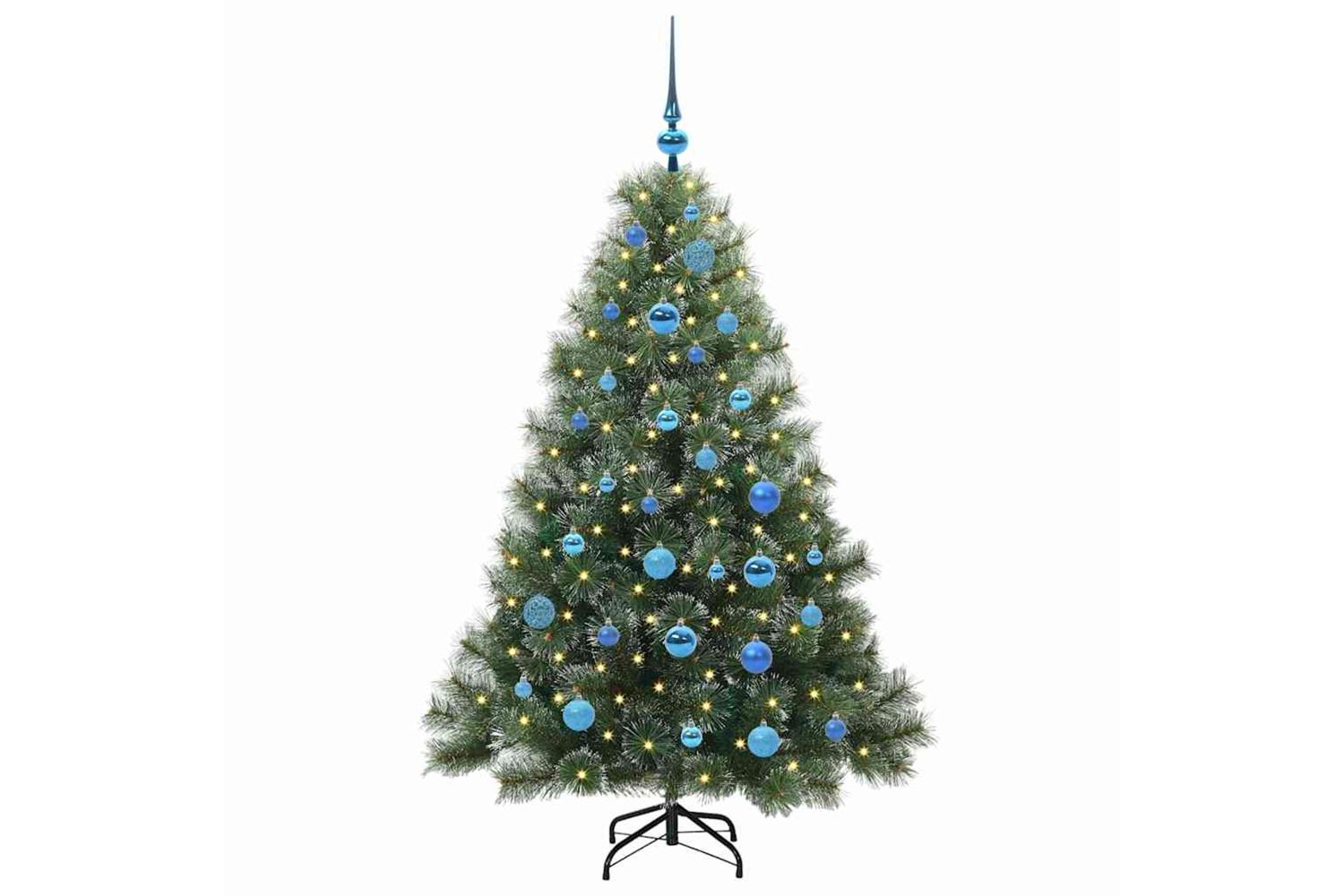 Vidaxl Artificial Christmas Tree With 150 Leds Green 150 Cm Pe And Pvc-3