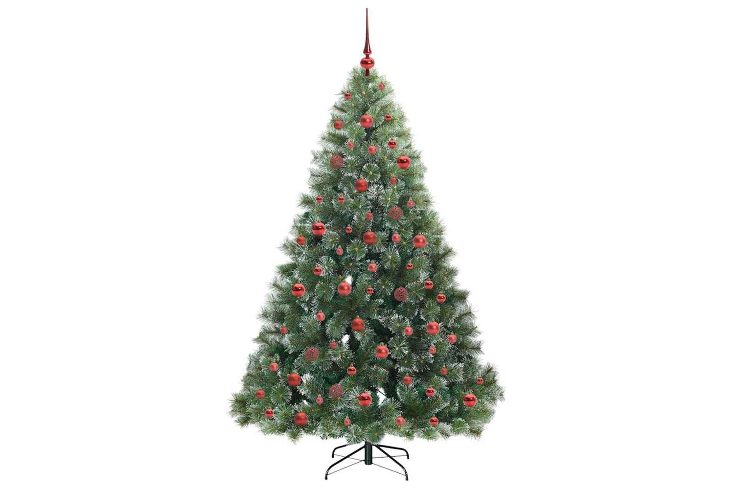 Vidaxl Artificial Christmas Tree With 300 Leds Green 180 Cm Pe And Pvc-4