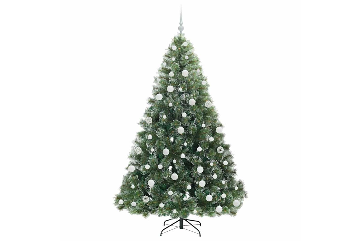 Vidaxl Artificial Christmas Tree With 300 Leds Green 180 Cm Pe And Pvc-4