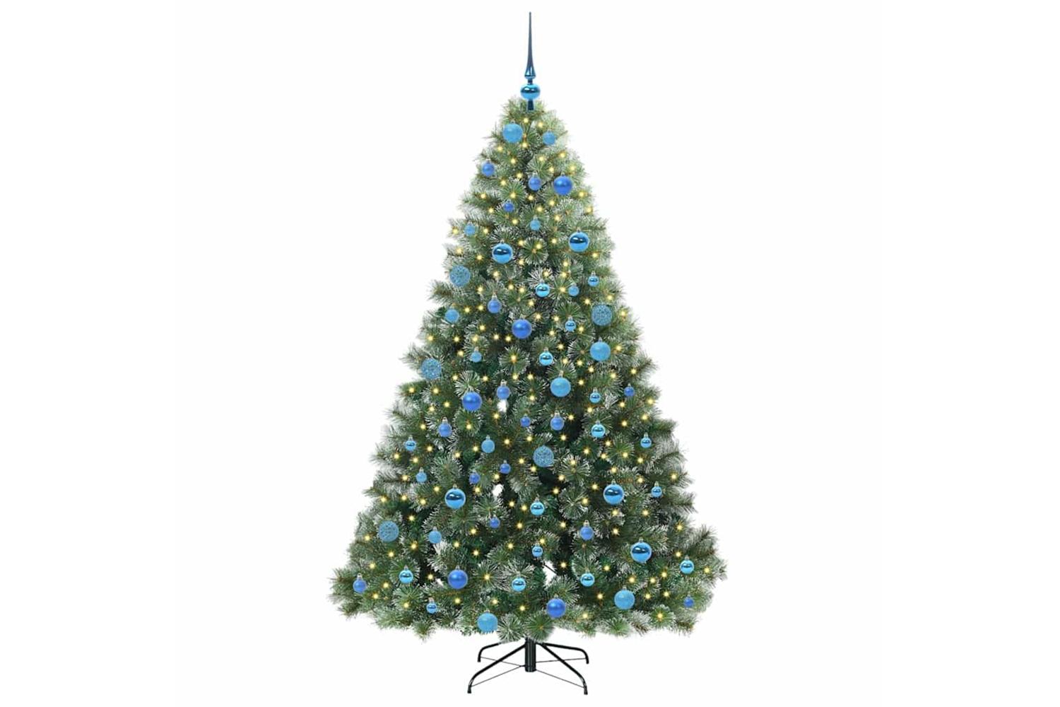 Vidaxl Artificial Christmas Tree With 300 Leds Green 180 Cm Pe And Pvc-3