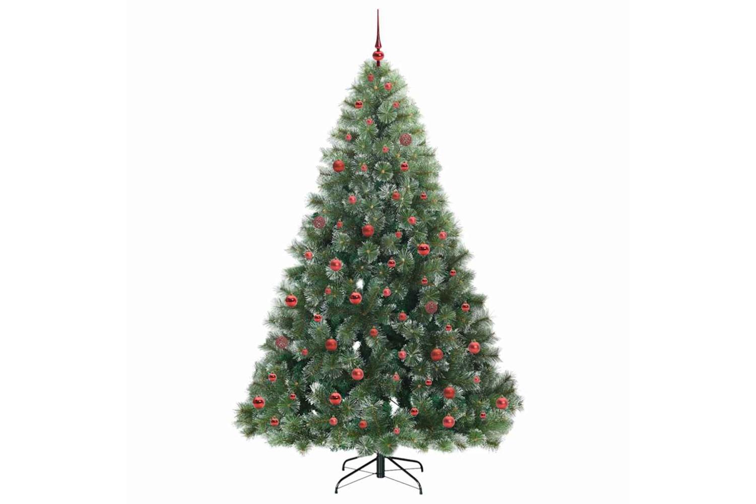 Vidaxl Artificial Christmas Tree With 300 Leds Green 210 Cm Pe And Pvc-4