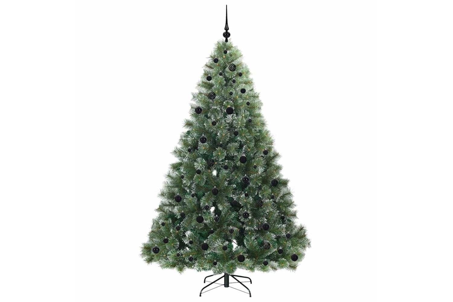 Vidaxl Artificial Christmas Tree With 300 Leds Green 210 Cm Pe And Pvc-3