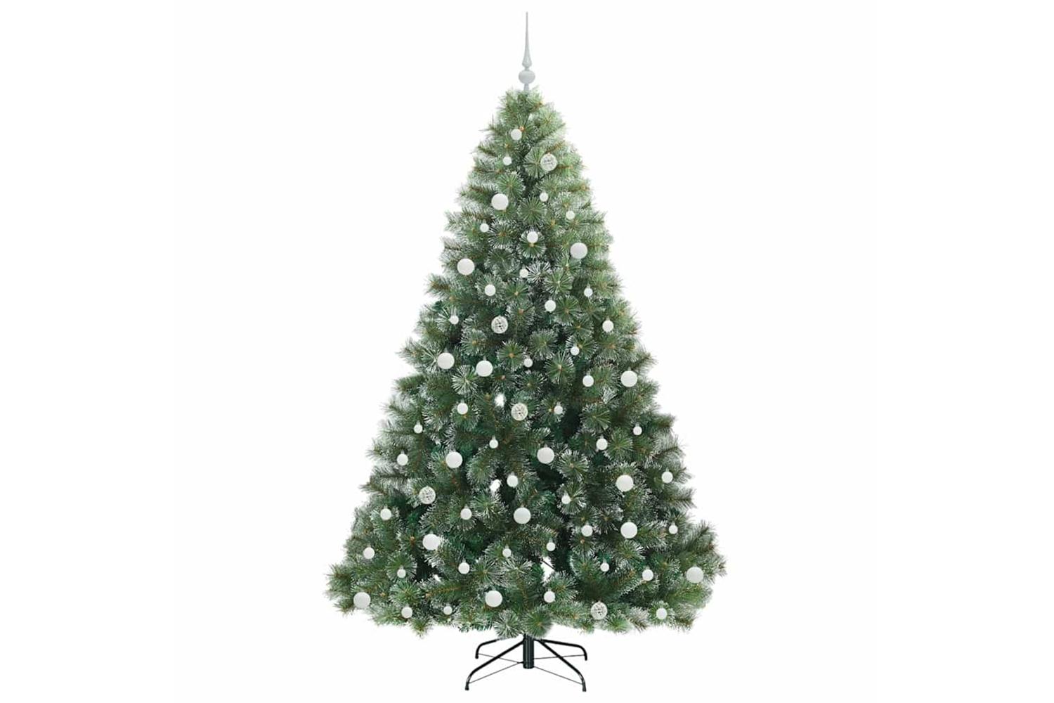 Vidaxl Artificial Christmas Tree With 300 Leds Green 210 Cm Pe And Pvc-4