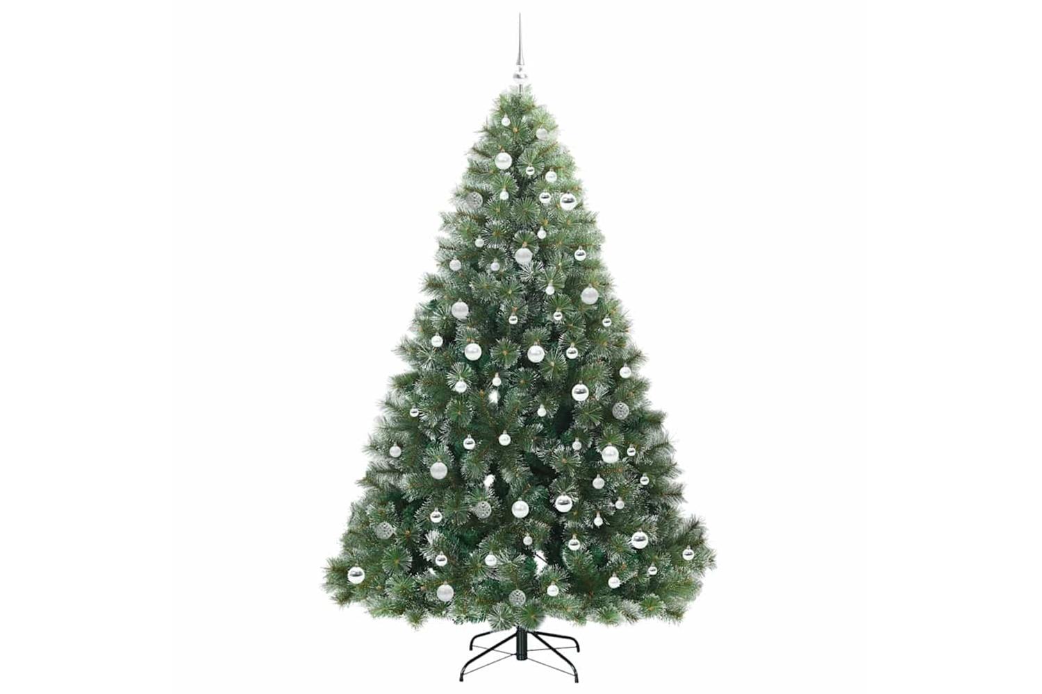 Vidaxl Artificial Christmas Tree With 300 Leds Green 210 Cm Pe And Pvc-4