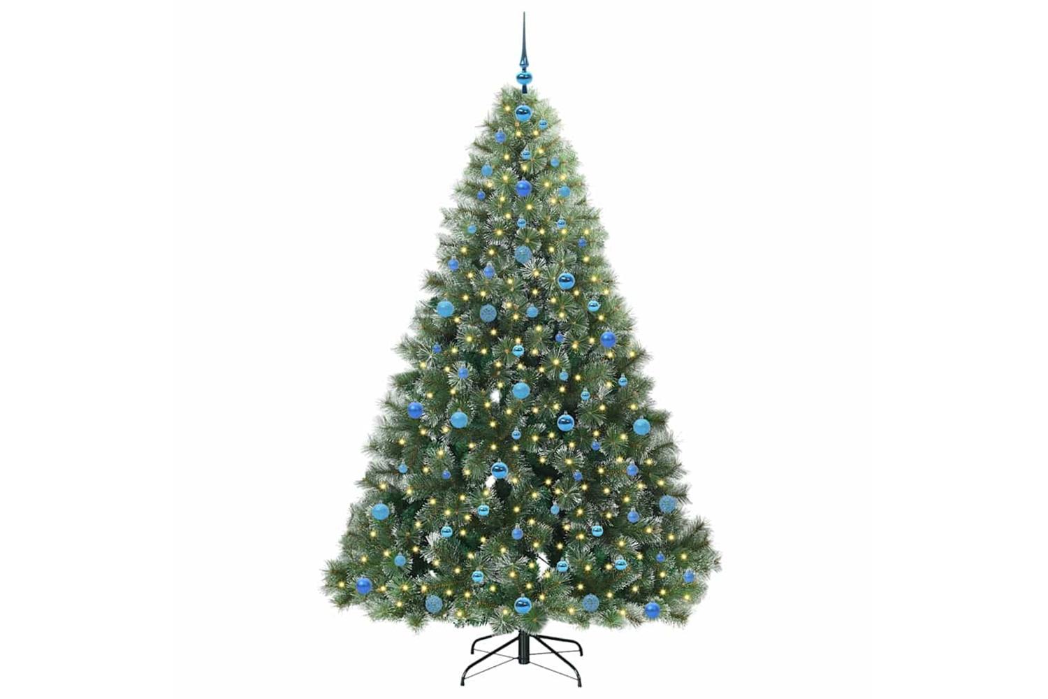 Vidaxl Artificial Christmas Tree With 300 Leds Green 210 Cm Pe And Pvc-3