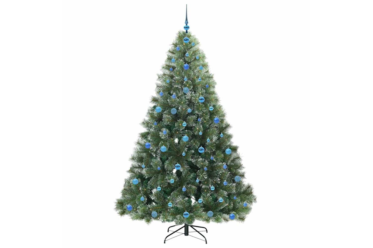 Vidaxl Artificial Christmas Tree With 300 Leds Green 210 Cm Pe And Pvc-4