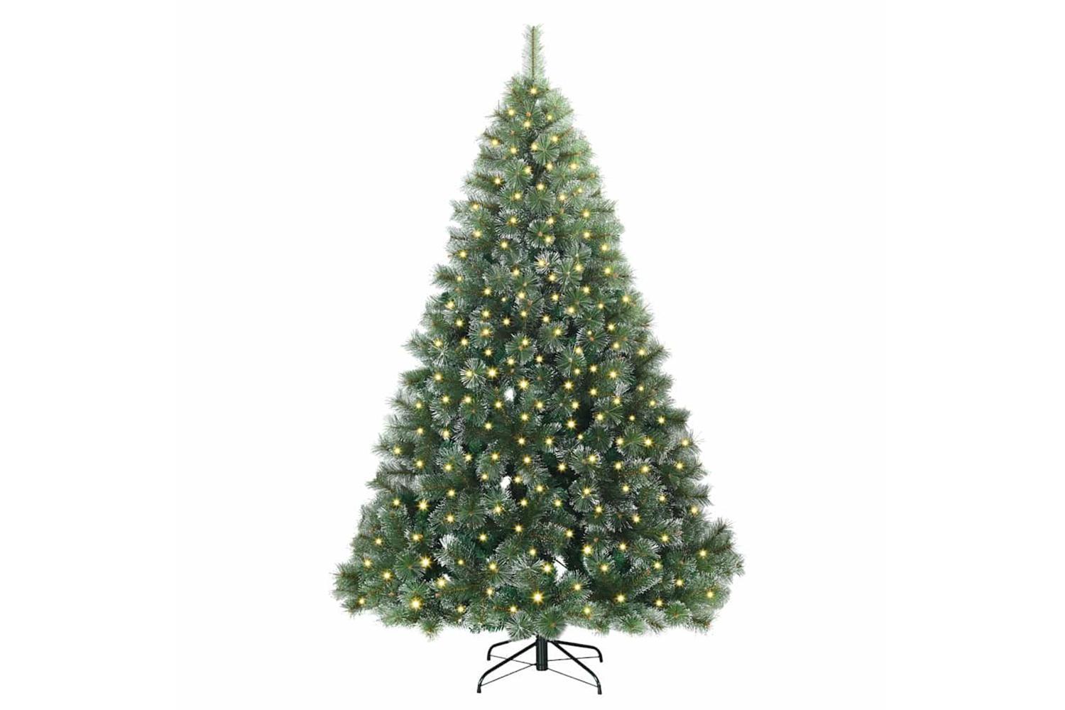 Vidaxl Artificial Christmas Tree With 300 Leds Green 240 Cm Pe And Pvc-3
