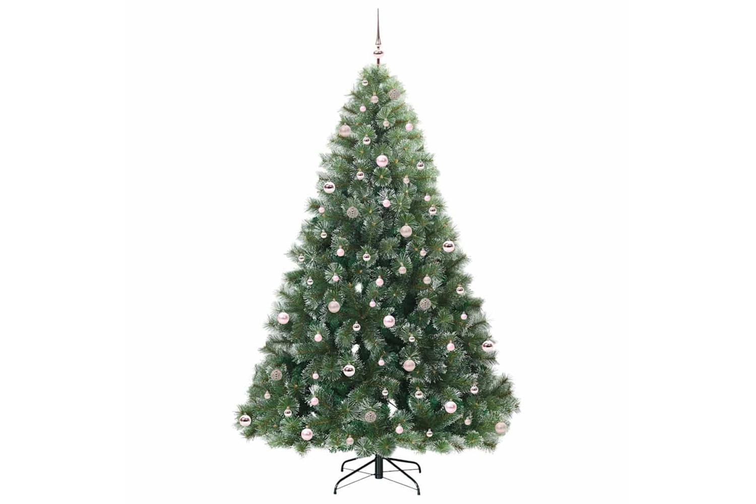 Vidaxl Artificial Christmas Tree With 300 Leds Green 240 Cm Pe And Pvc-4