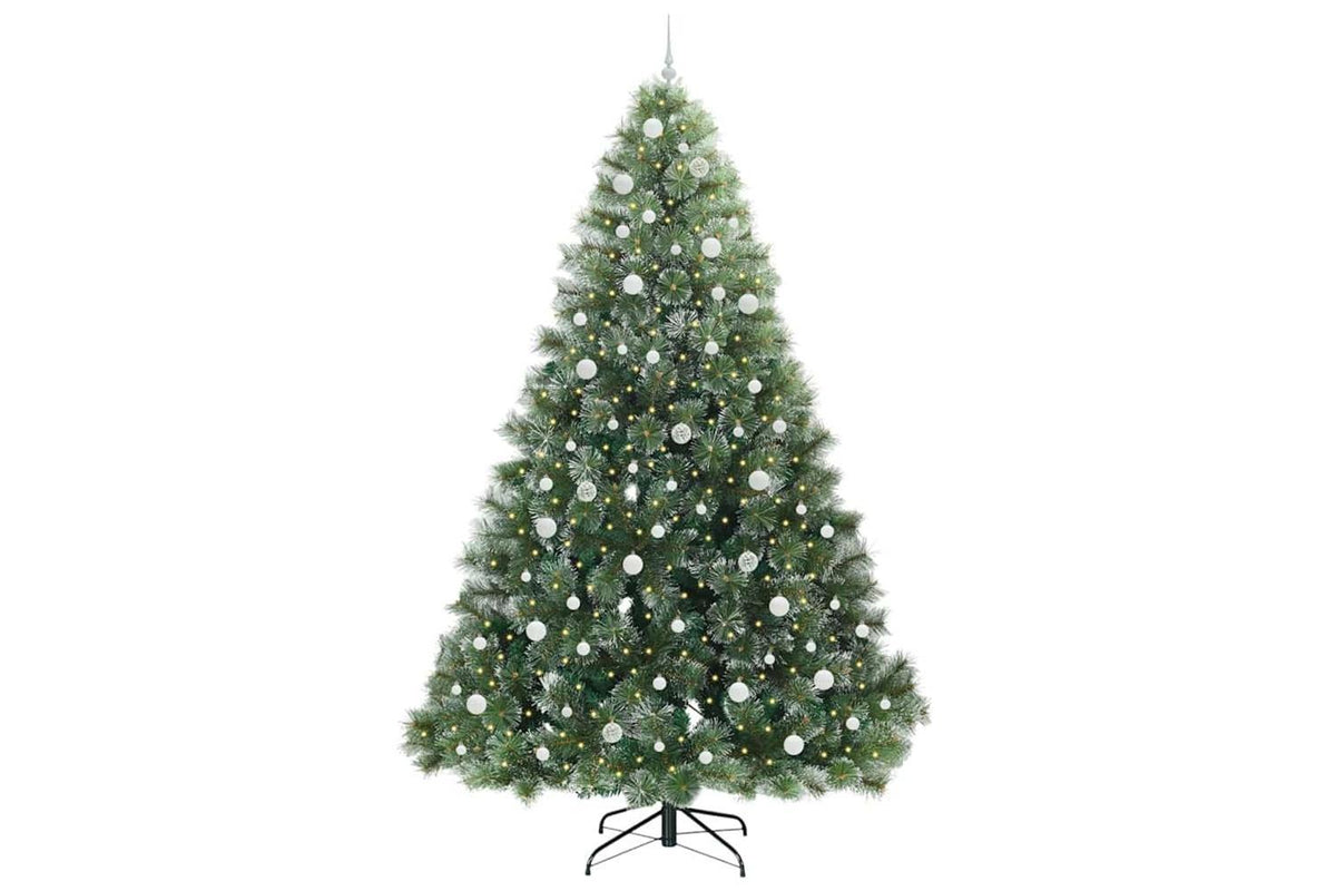 Vidaxl Artificial Christmas Tree With 300 Leds Green 240 Cm Pe And Pvc-3