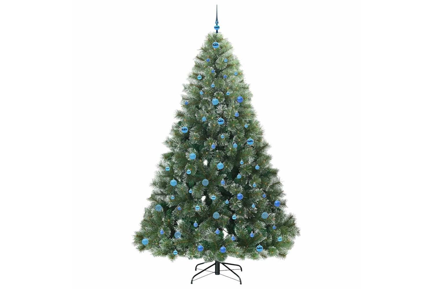 Vidaxl Artificial Christmas Tree With 300 Leds Green 240 Cm Pe And Pvc-4