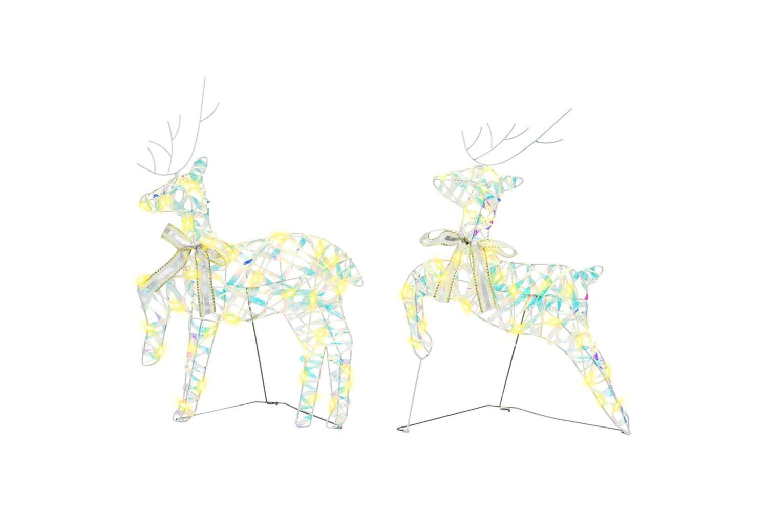 Vidaxl Led Reindeers With 40 Leds 5 Pcs Multicoulur Pet-4