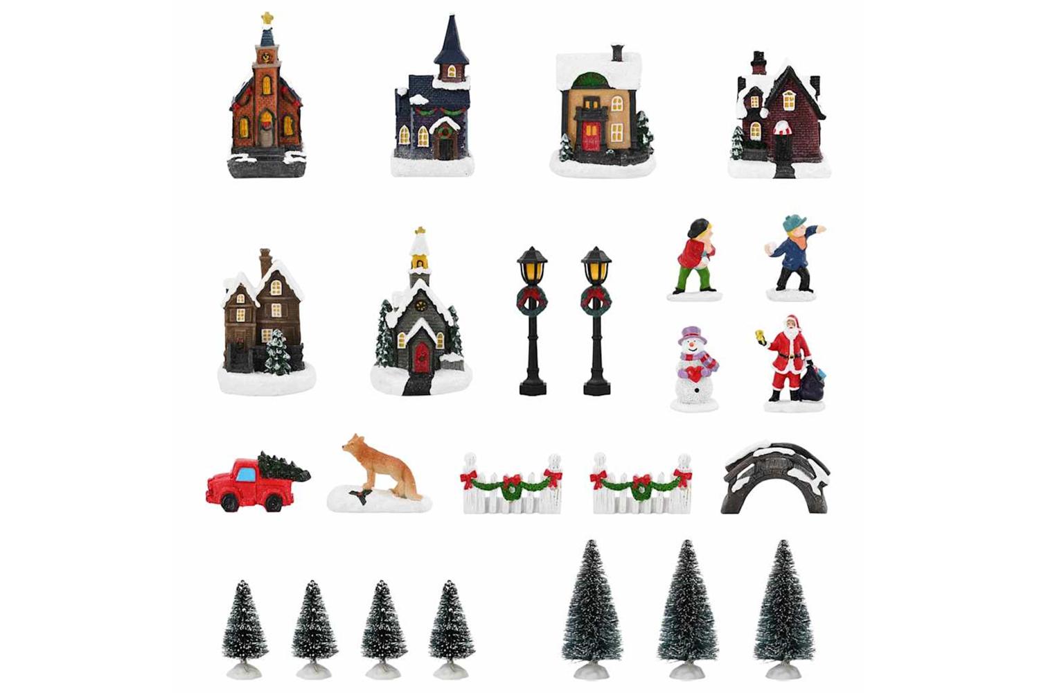 Vidaxl Christmas Tabletop Decor Multicolour Resin-4