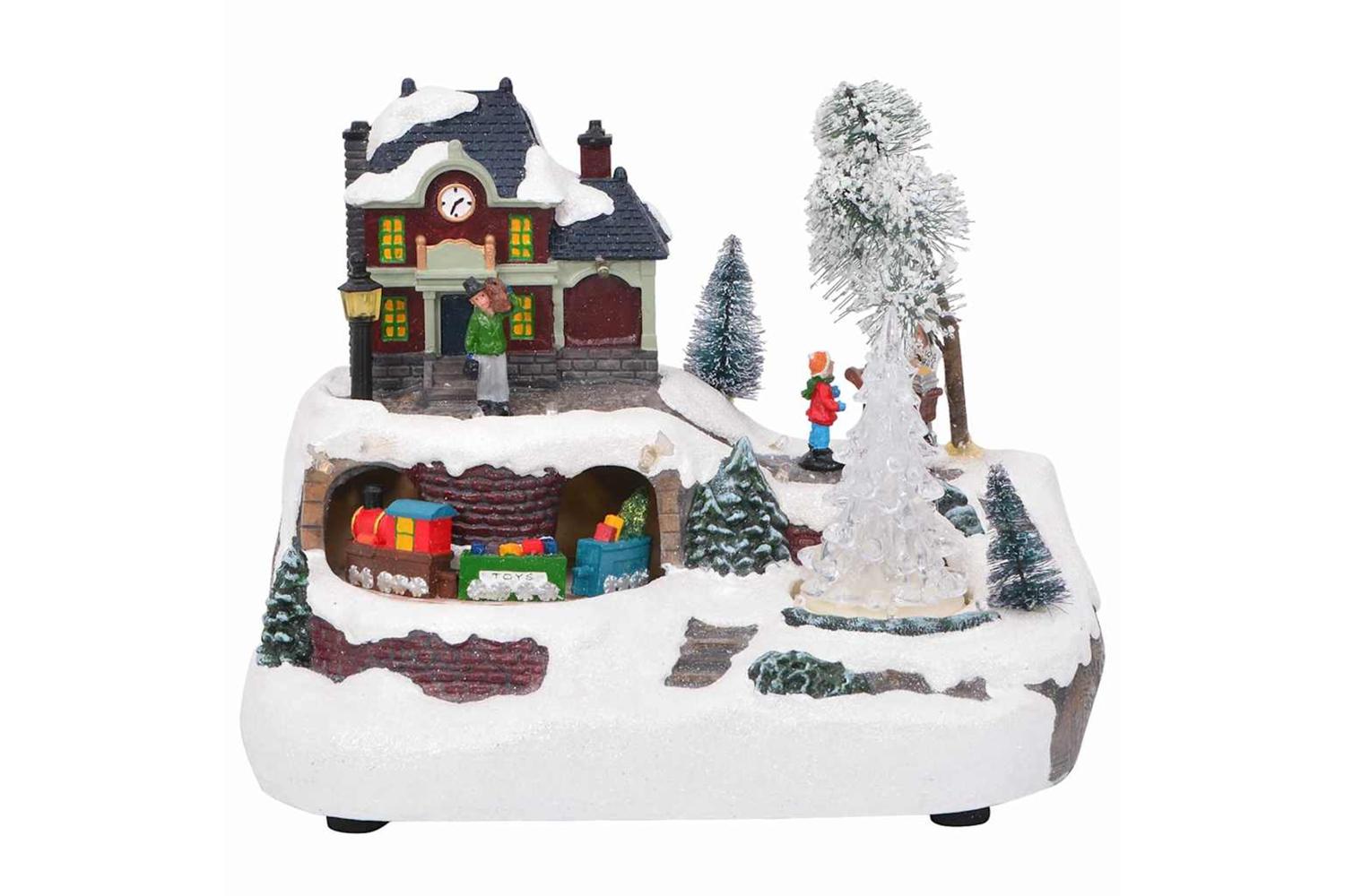 Vidaxl Christmas Tabletop Multicolour 235 X 16 X 185 Cm Resin-3