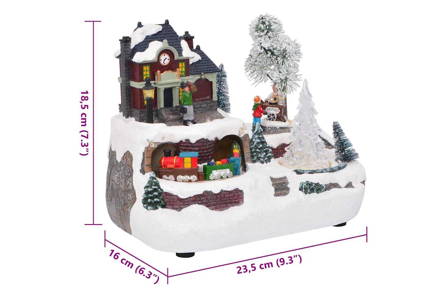 Vidaxl Christmas Tabletop Multicolour 235 X 16 X 185 Cm Resin-9