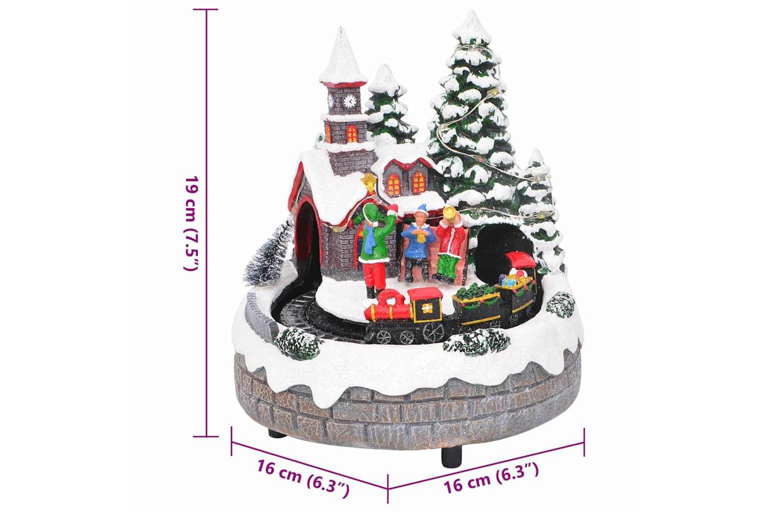 Vidaxl Christmas Tabletop Multicolour 16 X 16 X 19 Cm Resin-9