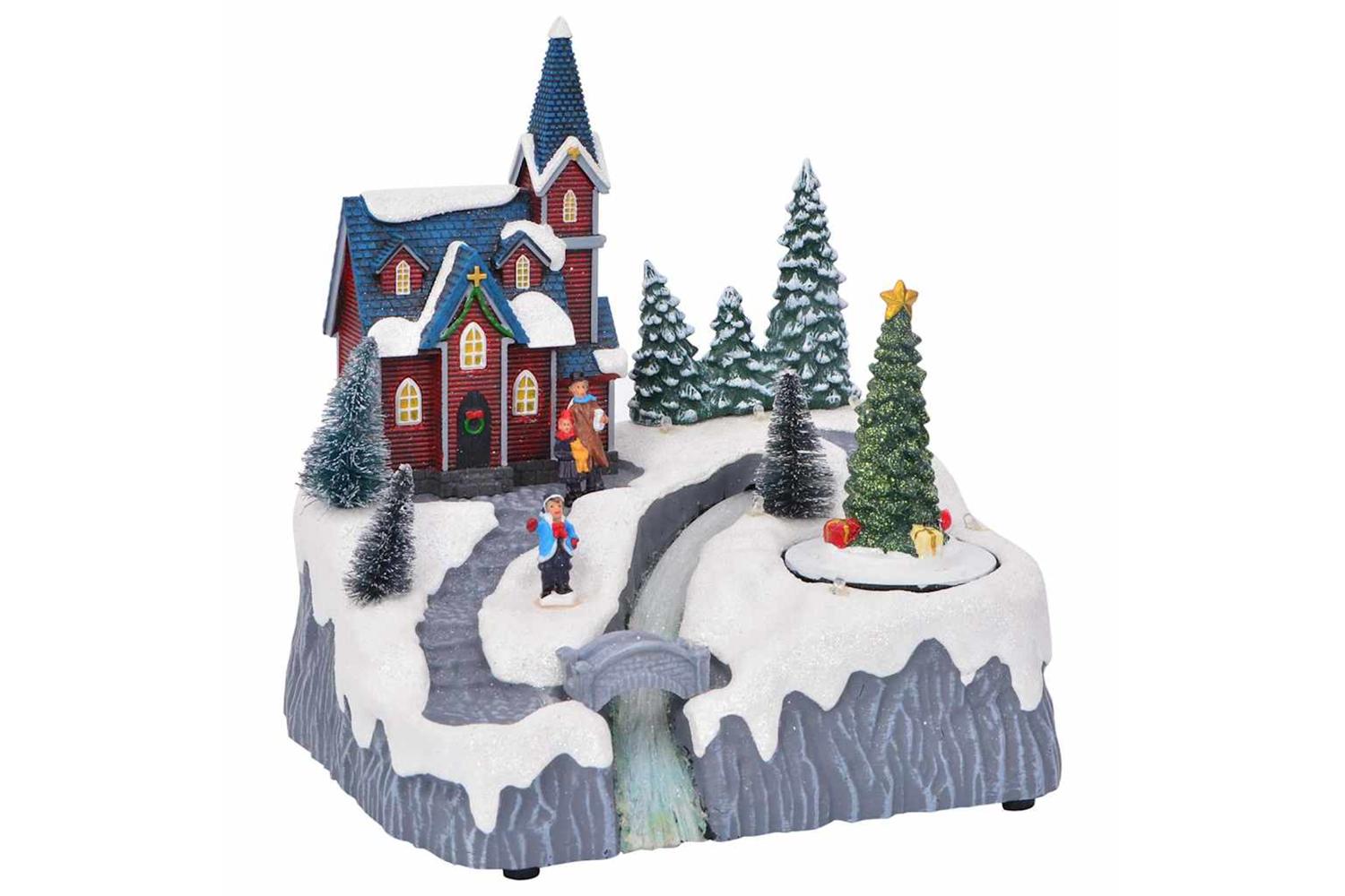 Vidaxl Christmas Village Decoration Multicolour 205 X 17 X 21 Cm-2