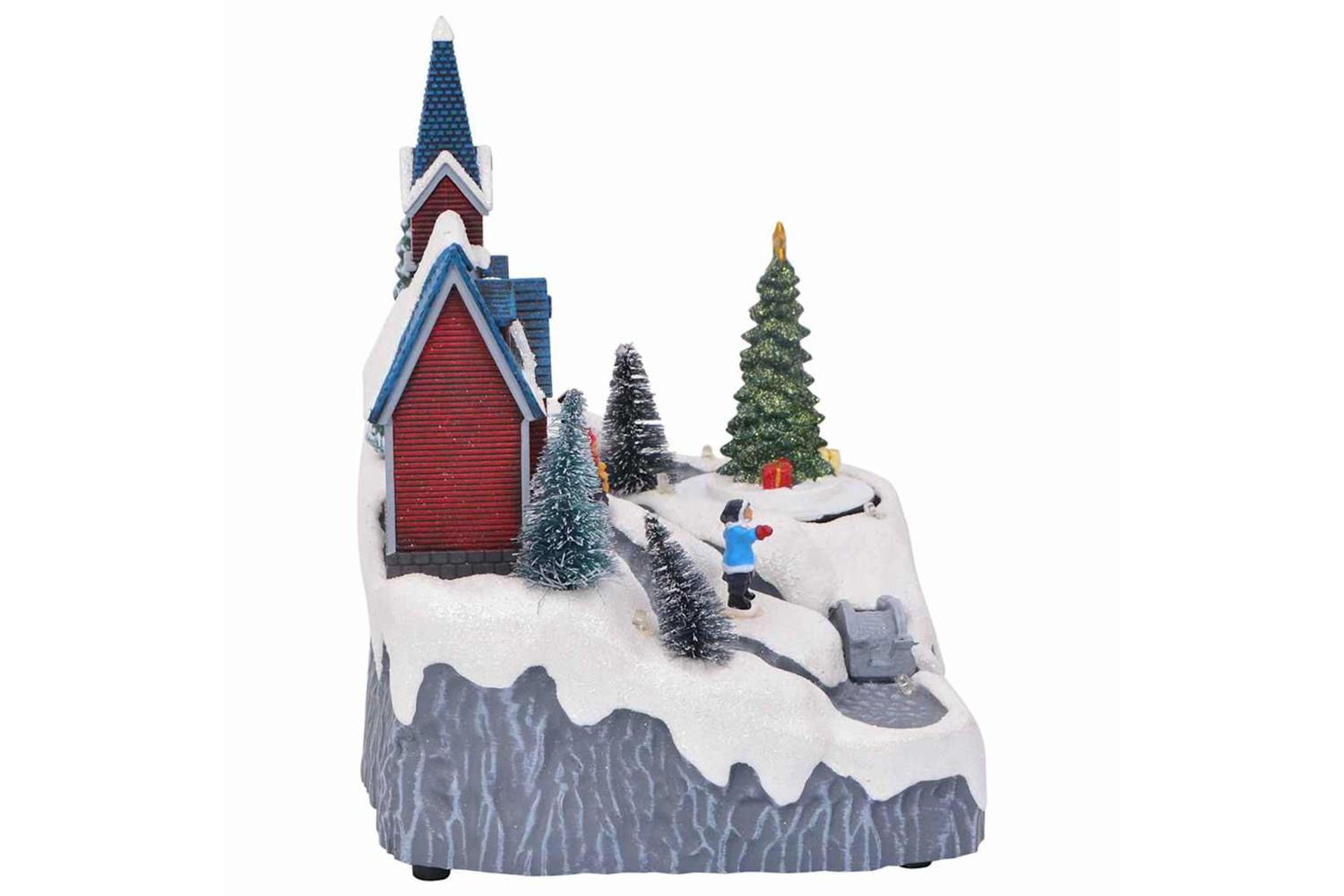 Vidaxl Christmas Village Decoration Multicolour 205 X 17 X 21 Cm-4