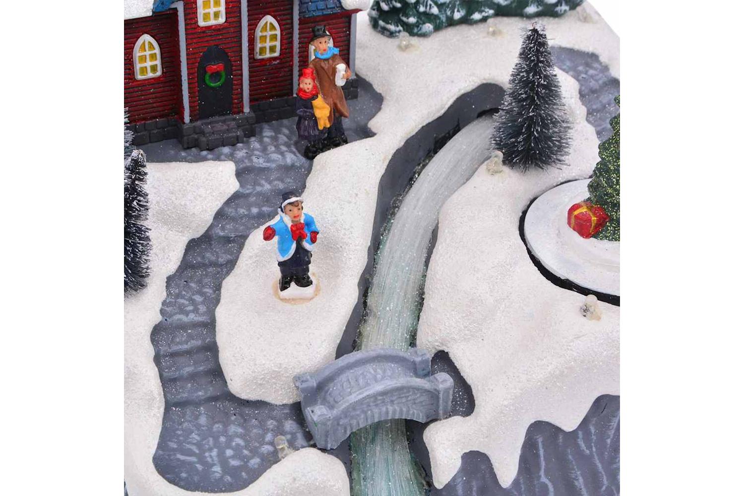 Vidaxl Christmas Village Decoration Multicolour 205 X 17 X 21 Cm-6