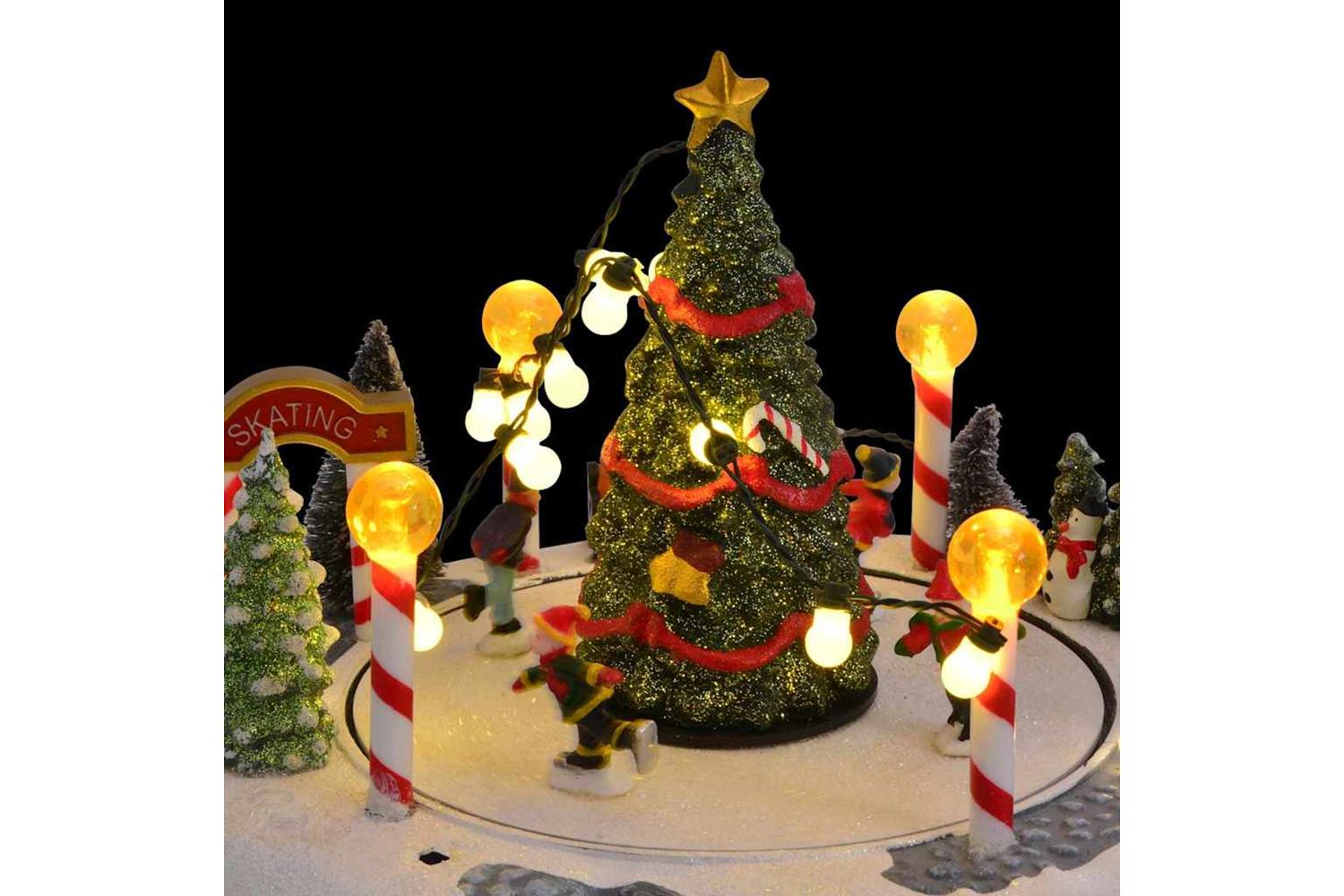 Vidaxl Christmas Village Decoration Multicolour 22 X 215 X 17 Cm-7