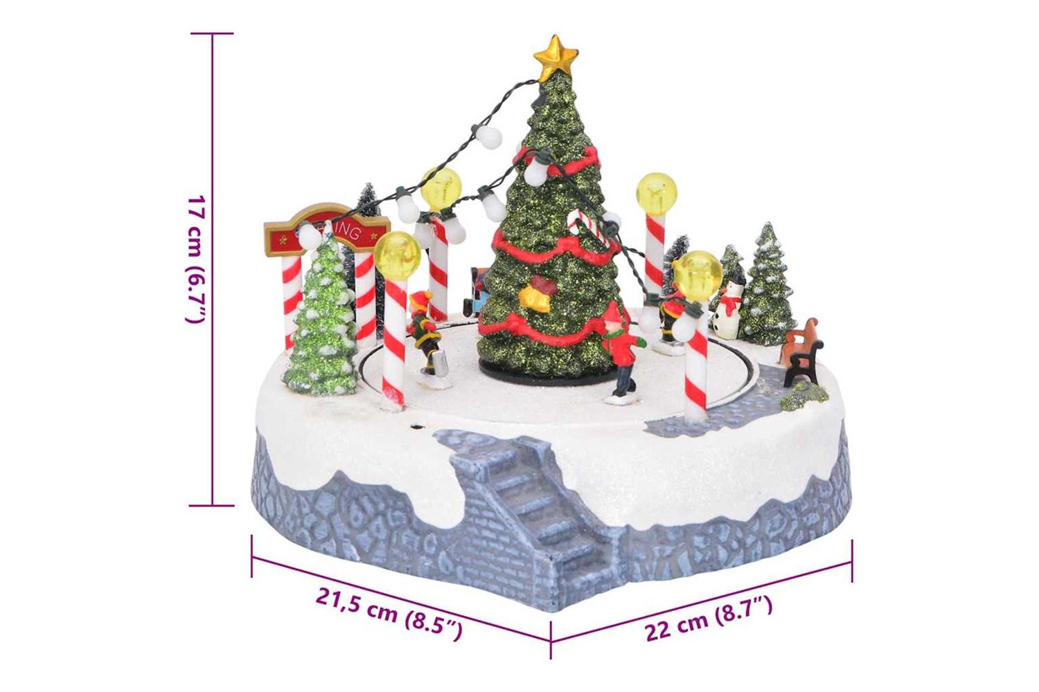 Vidaxl Christmas Village Decoration Multicolour 22 X 215 X 17 Cm-9