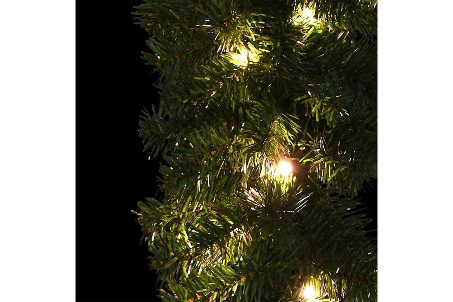 Vidaxl Christmas Garland With 600 Leds 2 Pcs Green Pvc-7