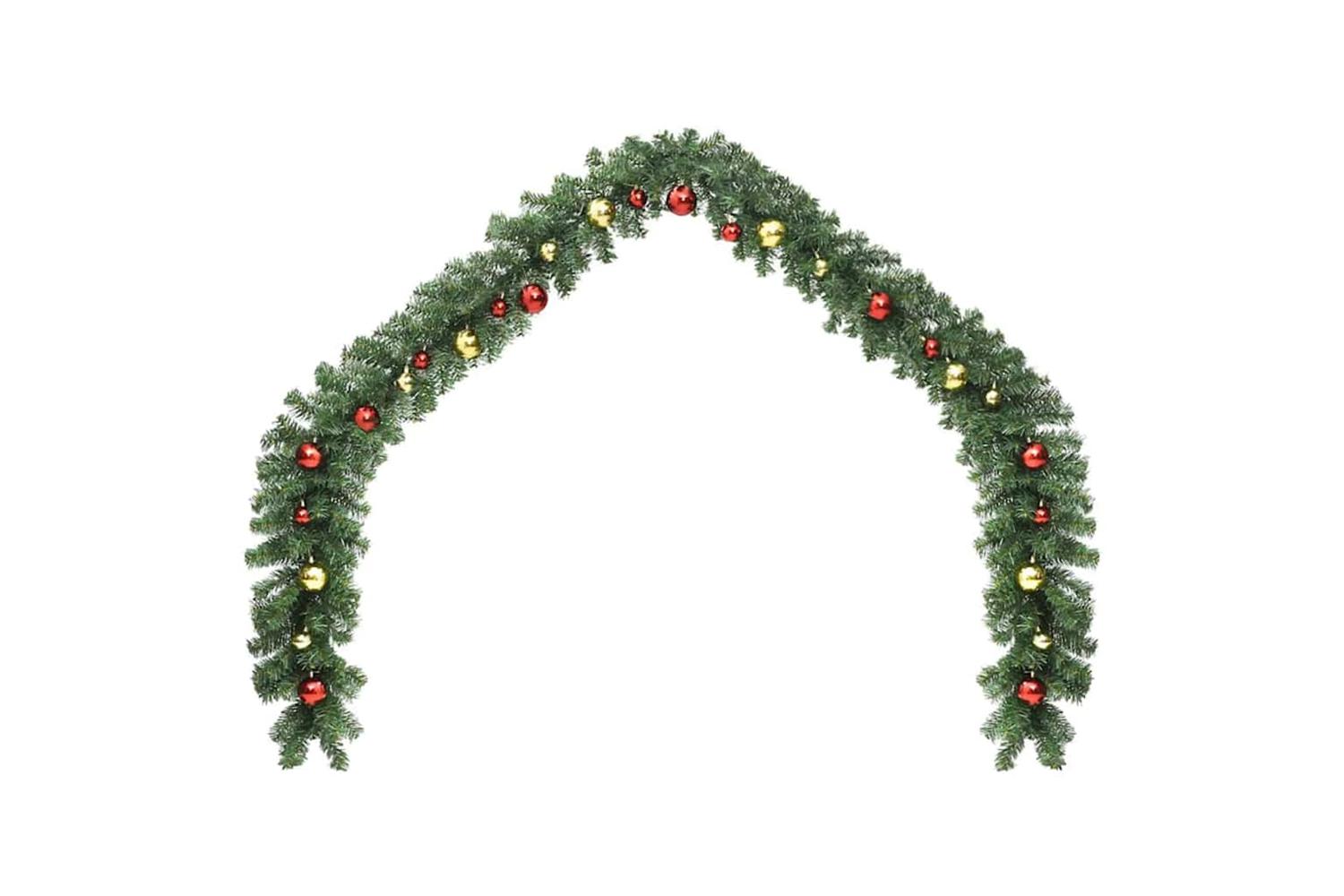 Vidaxl Christmas Garland With 600 Leds 2 Pcs Green Pvc-4