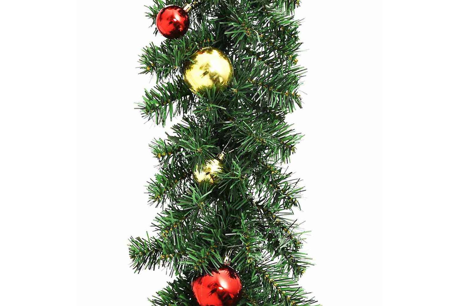 Vidaxl Christmas Garland With 600 Leds 2 Pcs Green Pvc-5