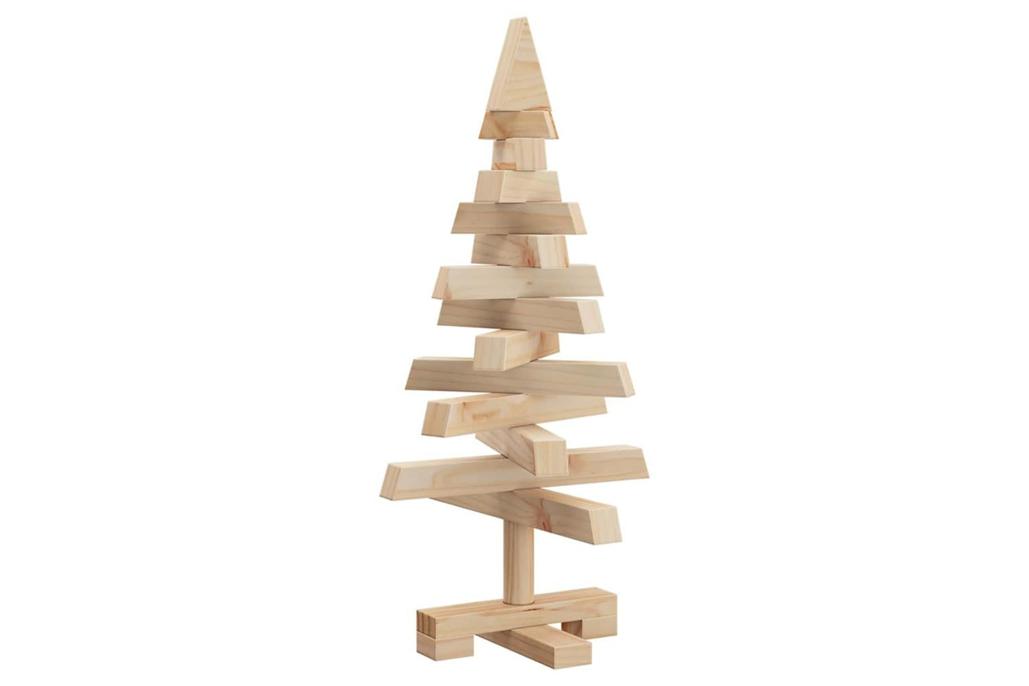 Vidaxl Christmas Trees With Stand Natural 60 Cm Solid Pine Wood-2