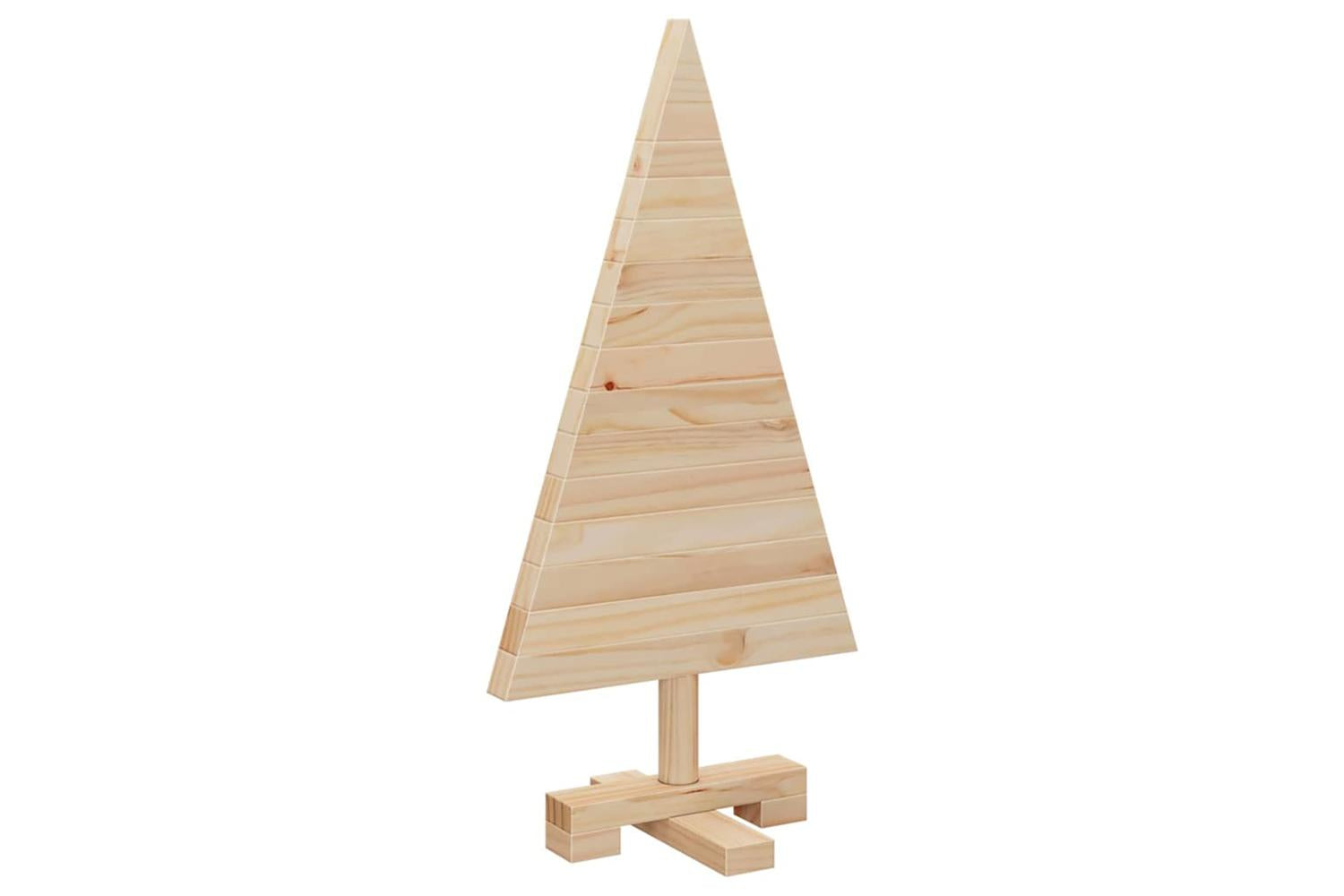 Vidaxl Christmas Trees With Stand Natural 60 Cm Solid Pine Wood-4