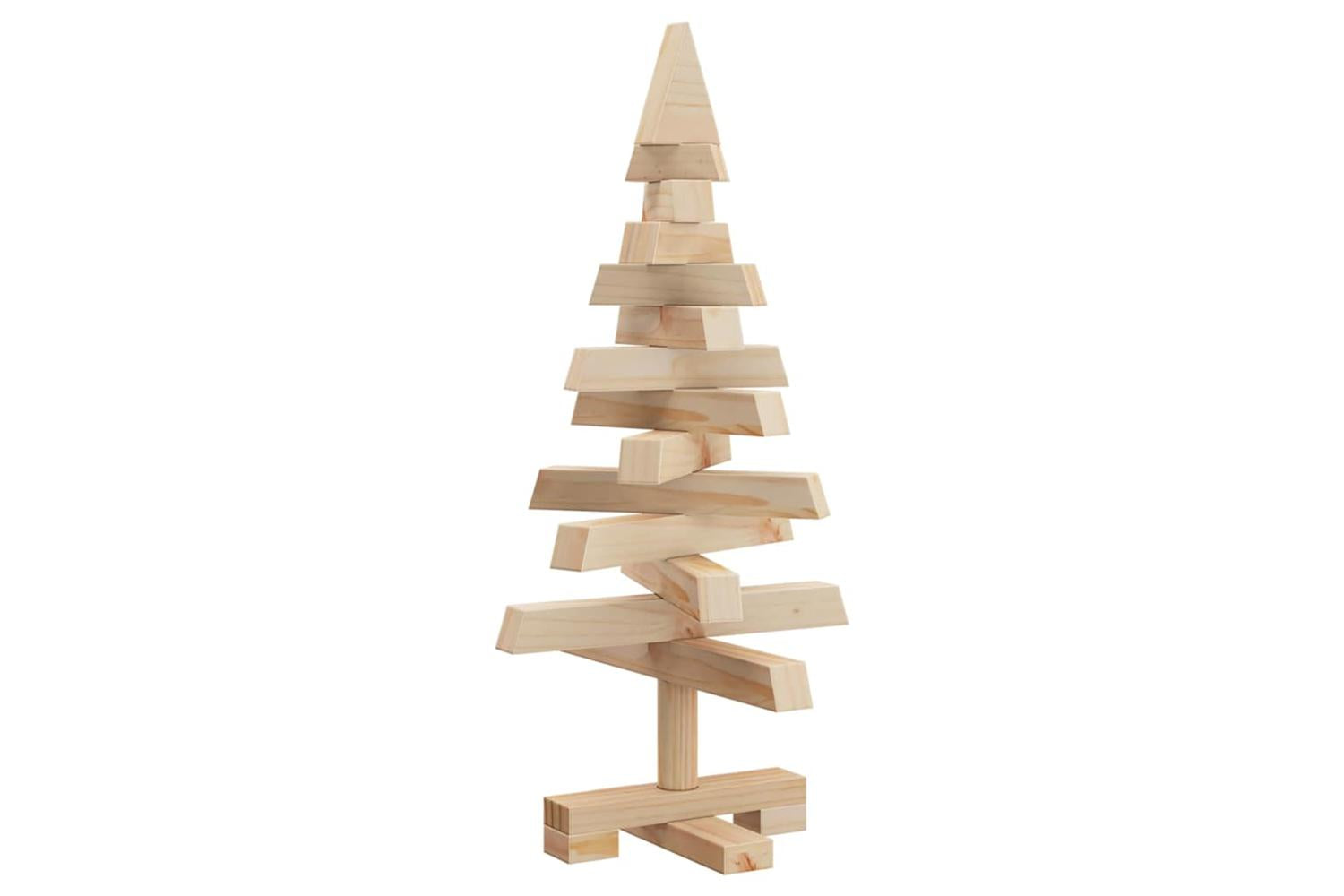 Vidaxl Christmas Trees With Stand Natural 60 Cm Solid Pine Wood-7