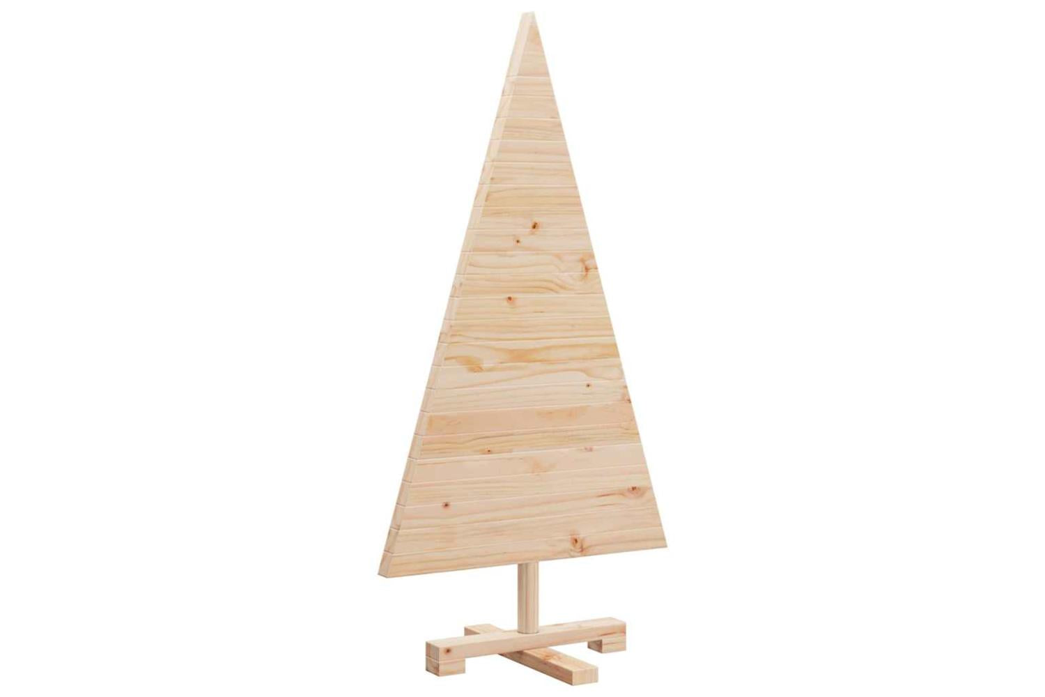 Vidaxl Christmas Trees With Stand Natural 90 Cm Solid Pine Wood-4