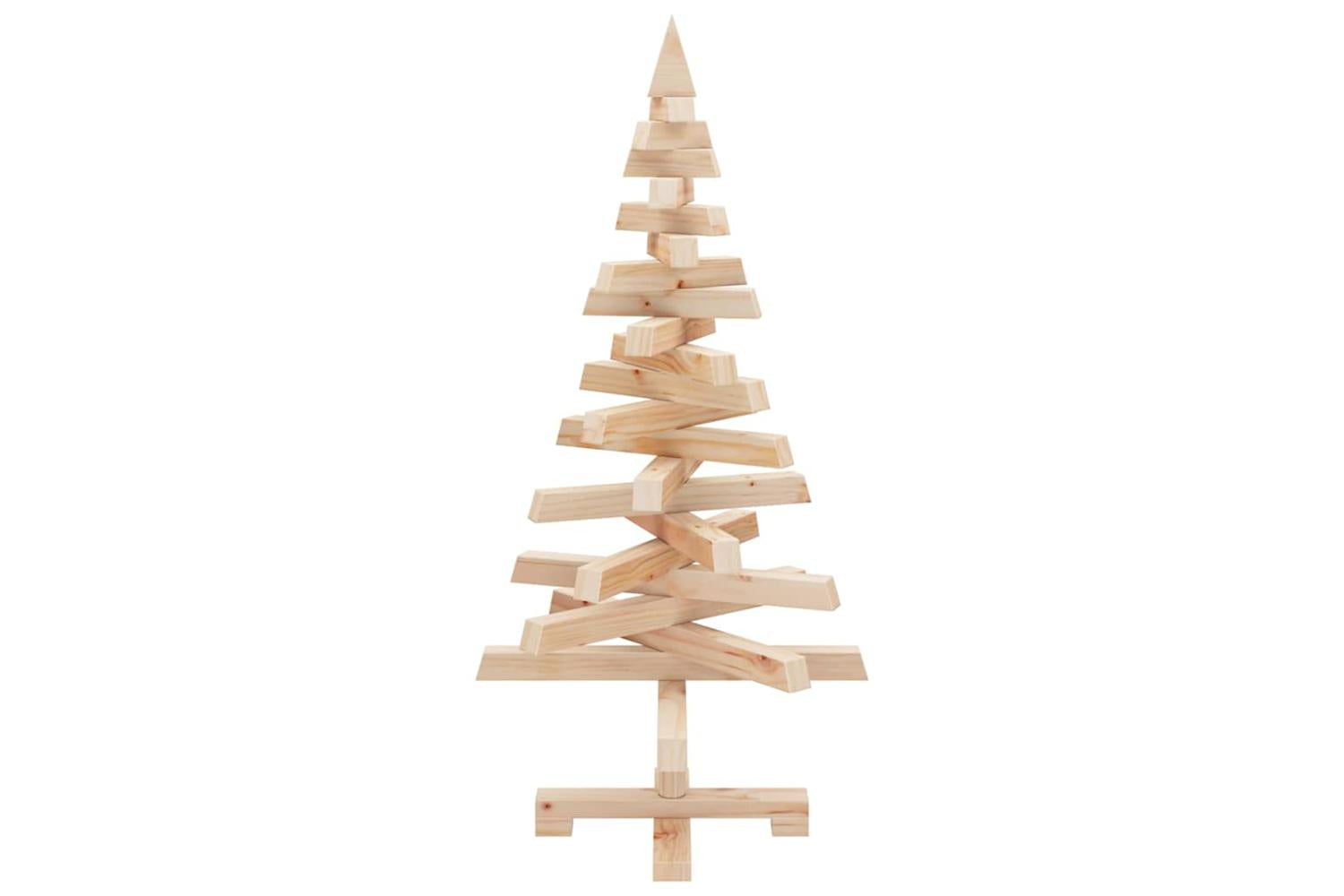 Vidaxl Christmas Trees With Stand Natural 90 Cm Solid Pine Wood-5