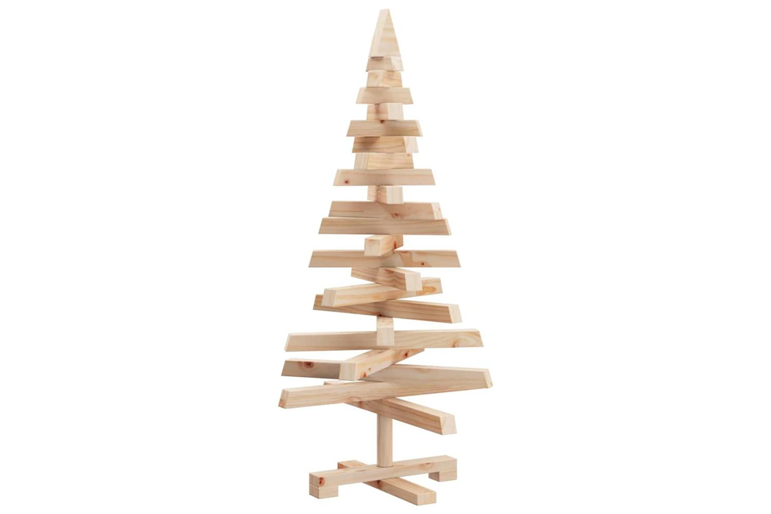 Vidaxl Christmas Trees With Stand Natural 90 Cm Solid Pine Wood-7