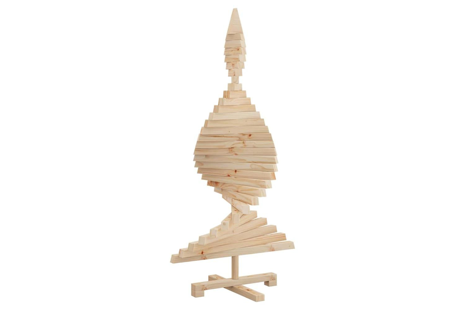Vidaxl Christmas Trees With Stand Natural 120 Cm Solid Pine Wood-6