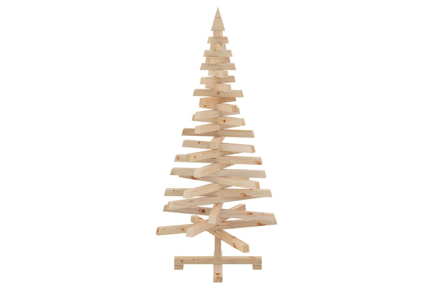 Vidaxl Christmas Trees With Stand Natural 120 Cm Solid Pine Wood-7