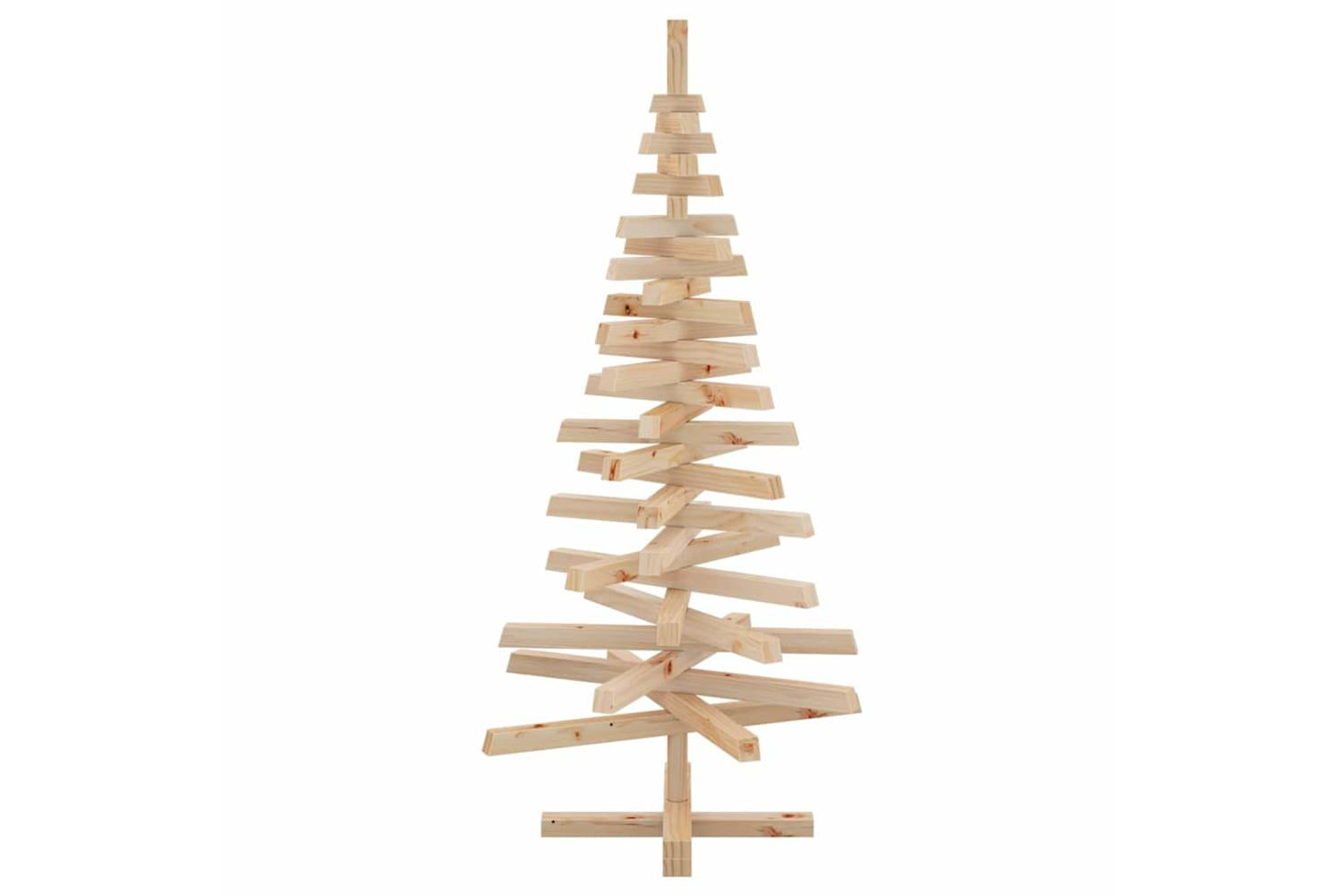 Vidaxl Christmas Trees With Stand Natural 120 Cm Solid Pine Wood-8