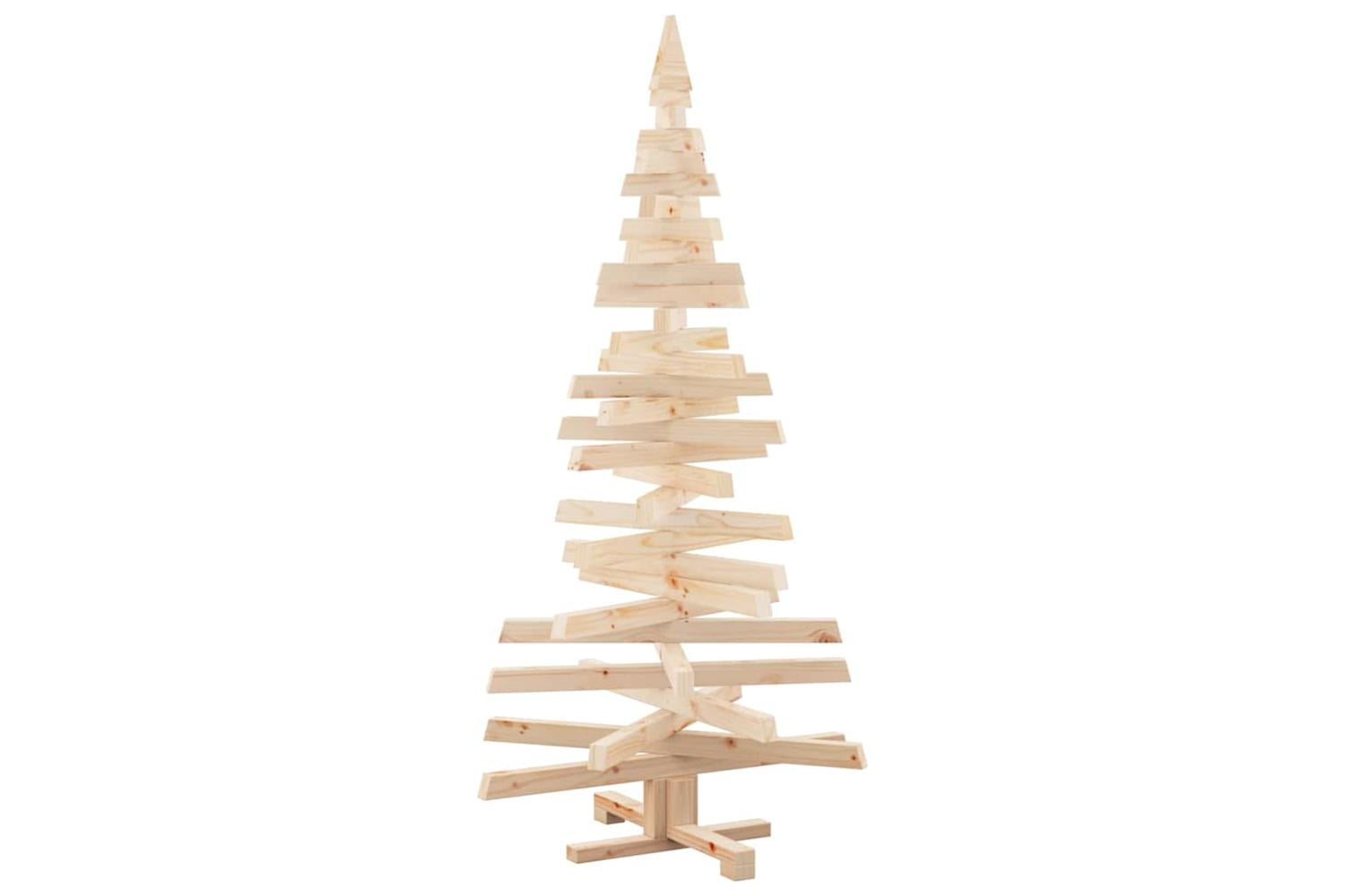 Vidaxl Christmas Trees With Stand Natural 150 Cm Solid Pine Wood-9