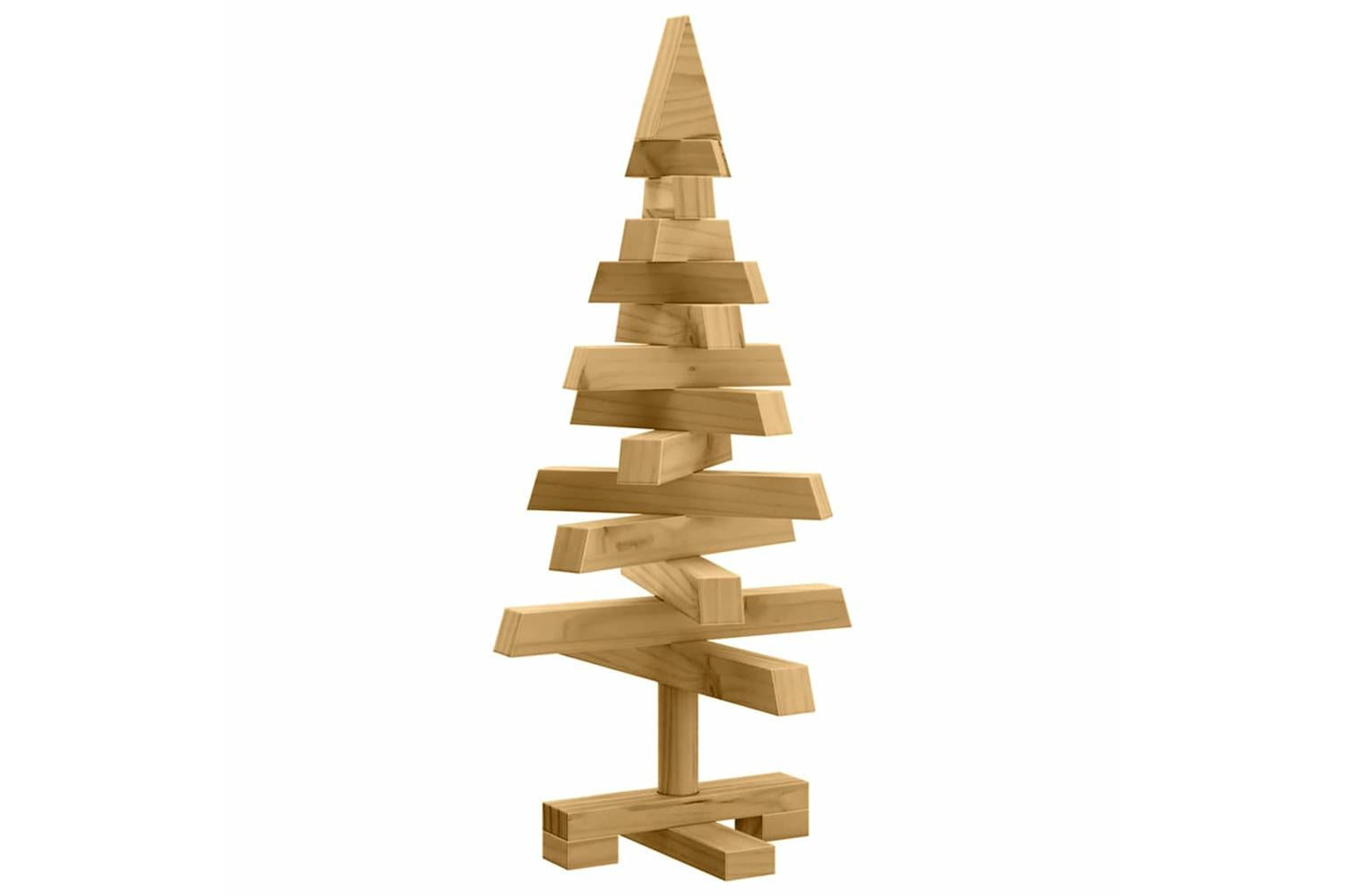 Vidaxl Christmas Trees With Stand Brown 60 Cm Solid Pine Wood-2