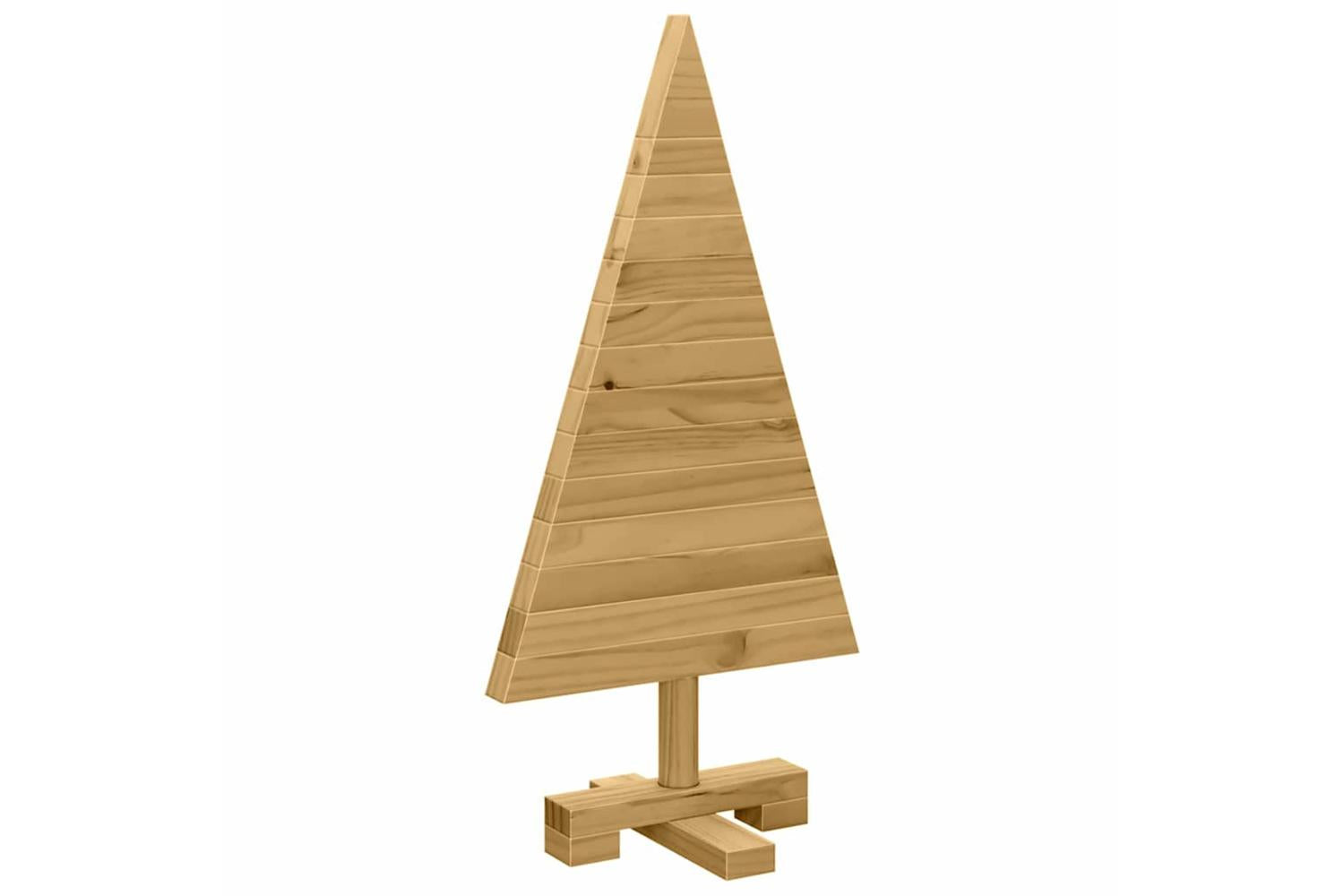 Vidaxl Christmas Trees With Stand Brown 60 Cm Solid Pine Wood-4