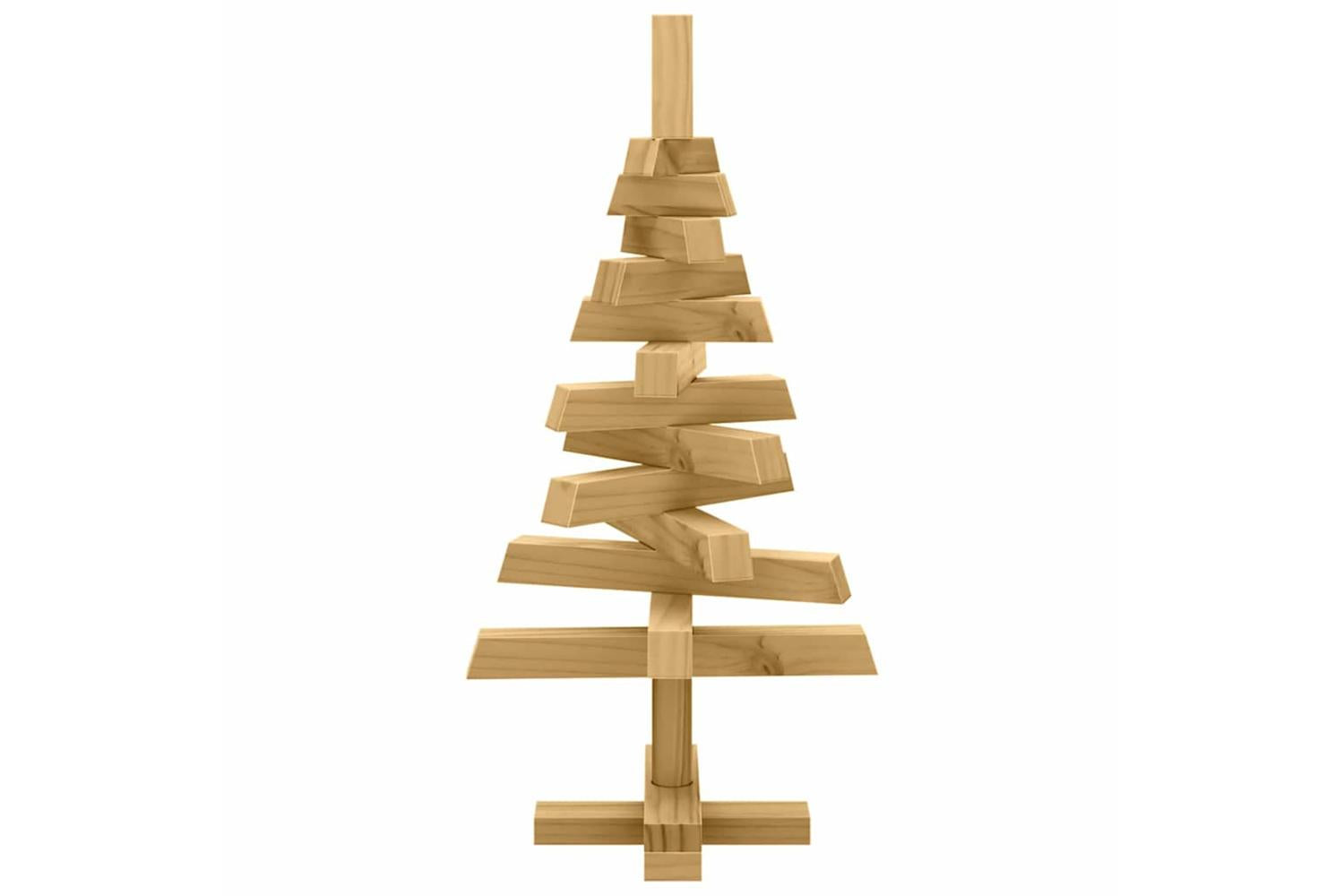 Vidaxl Christmas Trees With Stand Brown 60 Cm Solid Pine Wood-6