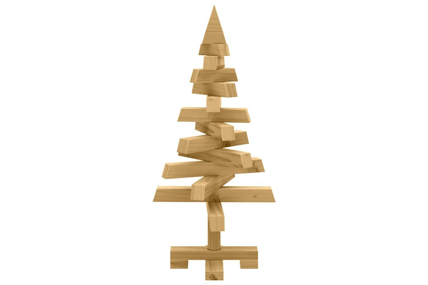 Vidaxl Christmas Trees With Stand Brown 60 Cm Solid Pine Wood-7