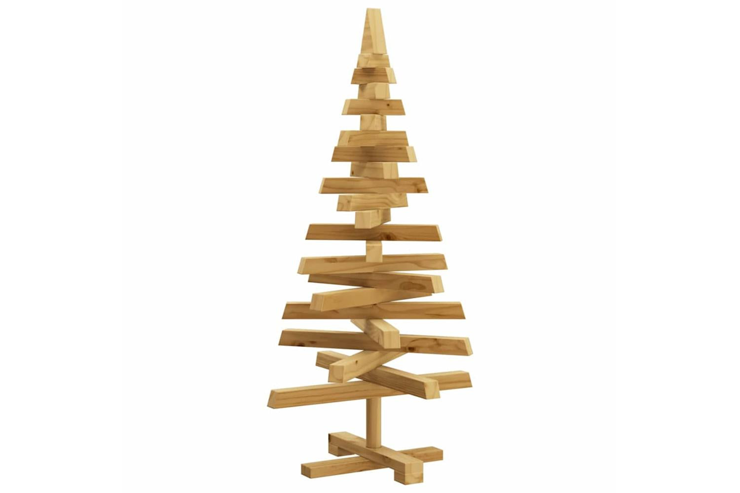 Vidaxl Christmas Trees With Stand Brown 90 Cm Solid Pine Wood-6